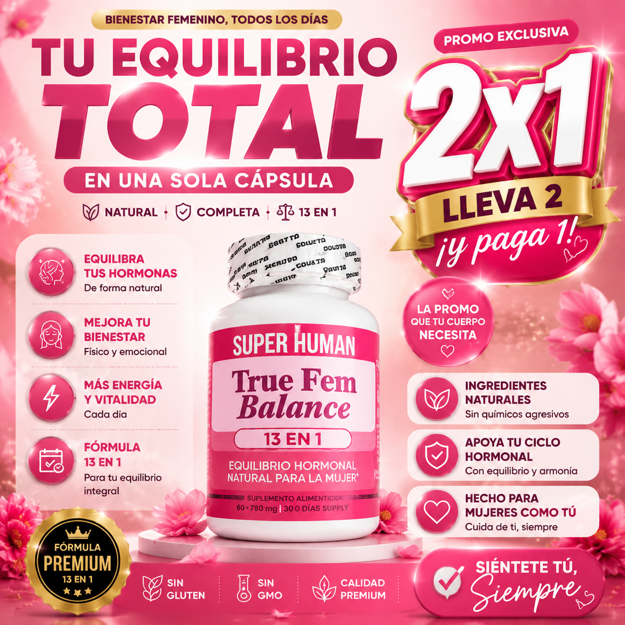 TrueFem x2 – Doble Protección, Doble Bienestar