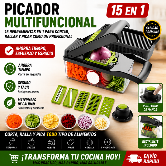 Picador Multifuncional 15 en 1