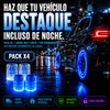NightRide LED Pack x4 Válvulas Luminosas