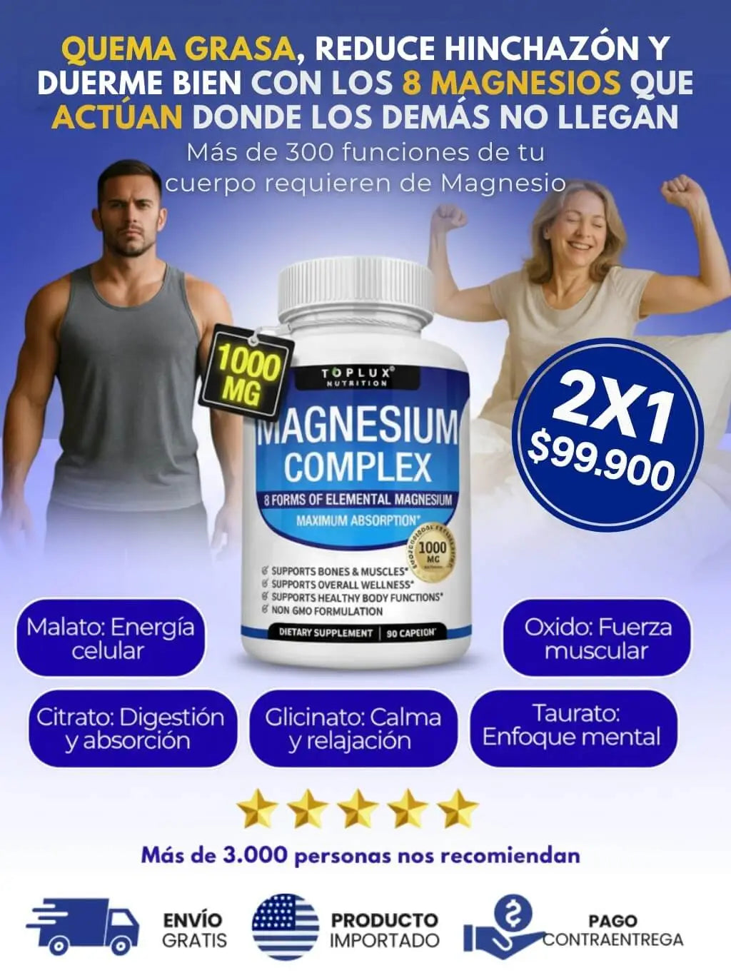 COMBO MAGNESIUM COMPLEX X2 Und